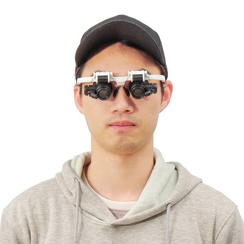 15x 23X Magnifying Glasses & LED Light Jeweler Loupe Watch Repair Work Magnifier - Picture 10 of 12
