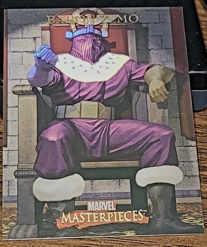 Tarjeta Baron Zemo 2007 Marvel Masterpieces Foil Parallel #6 Capitán América - Imagen 2 de 3