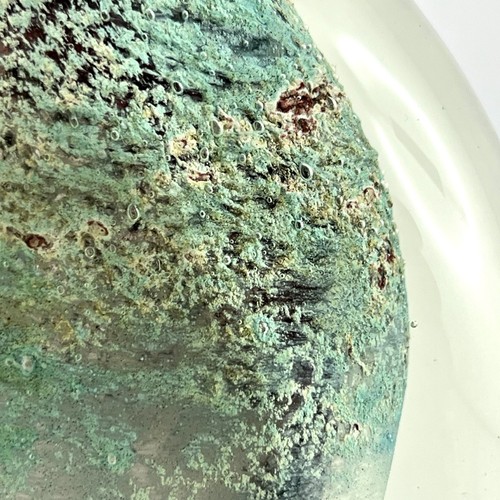 VASE LENTILLE Ancien Verre CLAUDE MONOD BIOT Vintage 1983 Glass, novaro/morin... - Picture 8 of 13