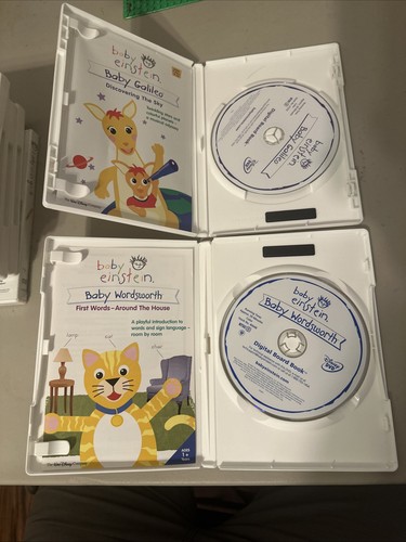 10 DISNEY BABY EINSTEIN BACH BEETHOVEN GALILEO MOZART SANTA’S VAN GOGH DVDS RARE - Foto 21 di 24