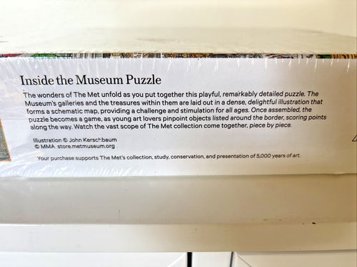 NEU versiegelt Metropolitan Museum of Art NY Inside the Met 500-teiliges Puzzle - Bild 3 von 10
