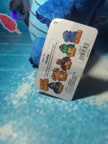 Japanese Monster Mania Lil ZILLA BABY GODZILLA BLUE plush 8" Collectible NWT - Picture 3 of 8