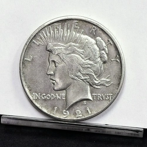 1921 Peace Dollar - AU Details, Cleaned (#61438-L)