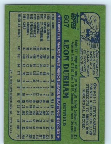 1982 TOPPS Baseball - Take Your Pick to Complete Your Set - Picture 128 of 166