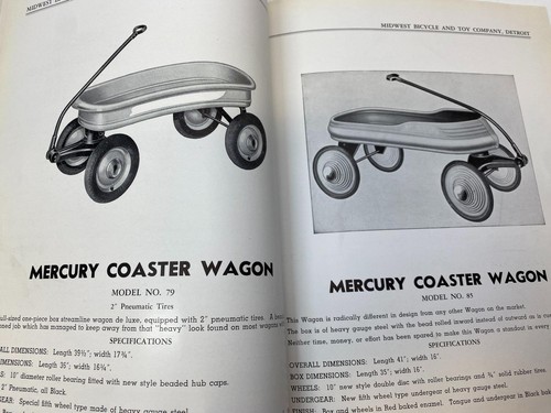 original Midwest Bicycle & Toy Co ROLLFAST CATALOG Skates Wagons Pedal Cars - Picture 7 of 9