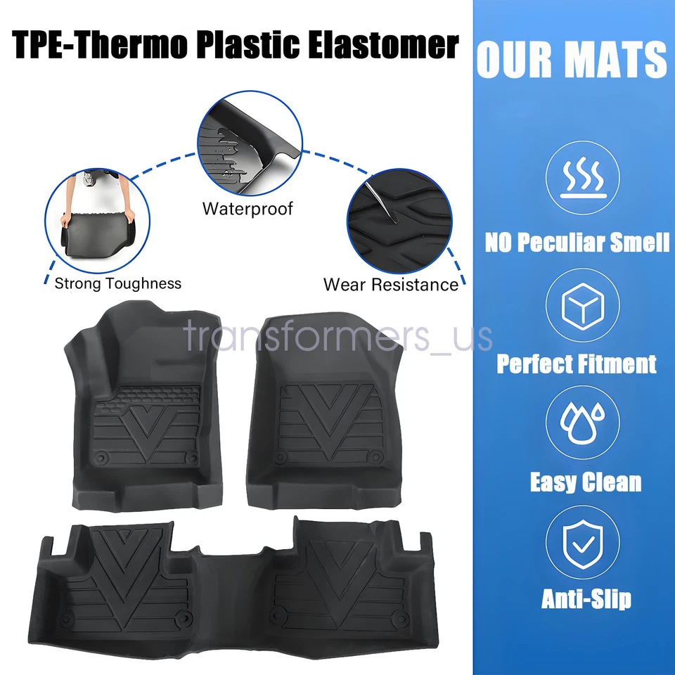 Alfombrillas forros TPE para todo clima 3x Land Rover Range Rover Evoque 2012-2019 Foto 3 de 4