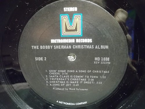BOBBY SHERMAN Christmas Album 1970 Metromedia MD 1038 Plays EXCELLENT / Cover=VG - Picture 7 of 7