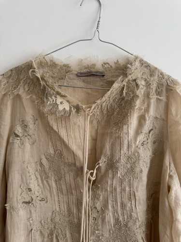 Ermanno Scervino Beige Ramie Lace Tunic Blouse , Cool Linen Like, Made in Italy - Picture 9 of 20