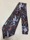 Vintage Necktie Wide Neck Tie Kipper Brown Running Lady Art Deco Flapper Ladies