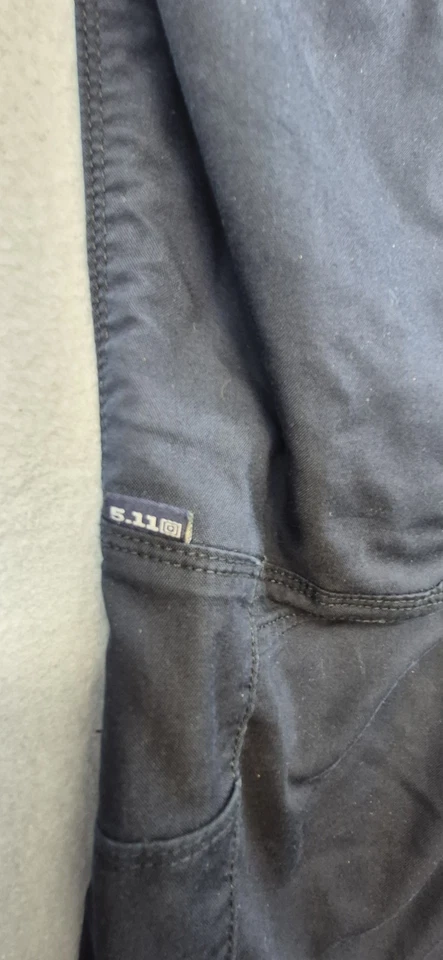 5.11 Tactical Men's Apex Pants in the TDU Dark Blue color, Made From Flex Tech - Image 4 of 4