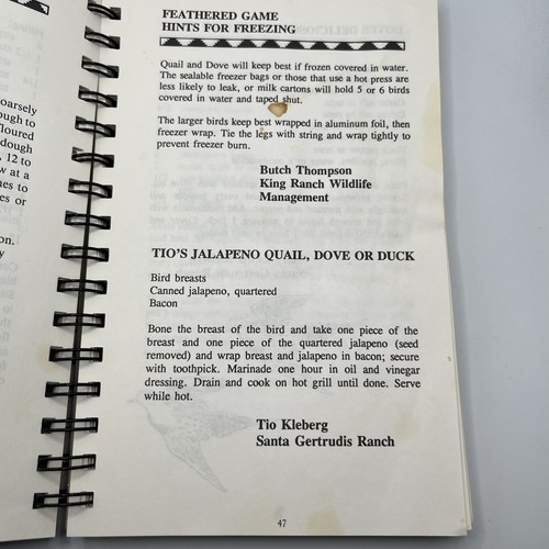 King Ranch Cook Book 1992 The Cuisine Of King Ranch & Kineño Culture Kingsville - Picture 7 of 12