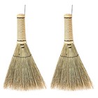 2pcs Cleaning Broom - 12.58'' Small Craft Whisk Broom With Short Handle - Mini