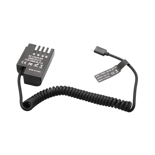 DMW-BLF19 Dummy- DCC12 PD USB-C-Koppler für  GH3 GH4 GH5 GH5S P3N51268 - Bild 4 von 7