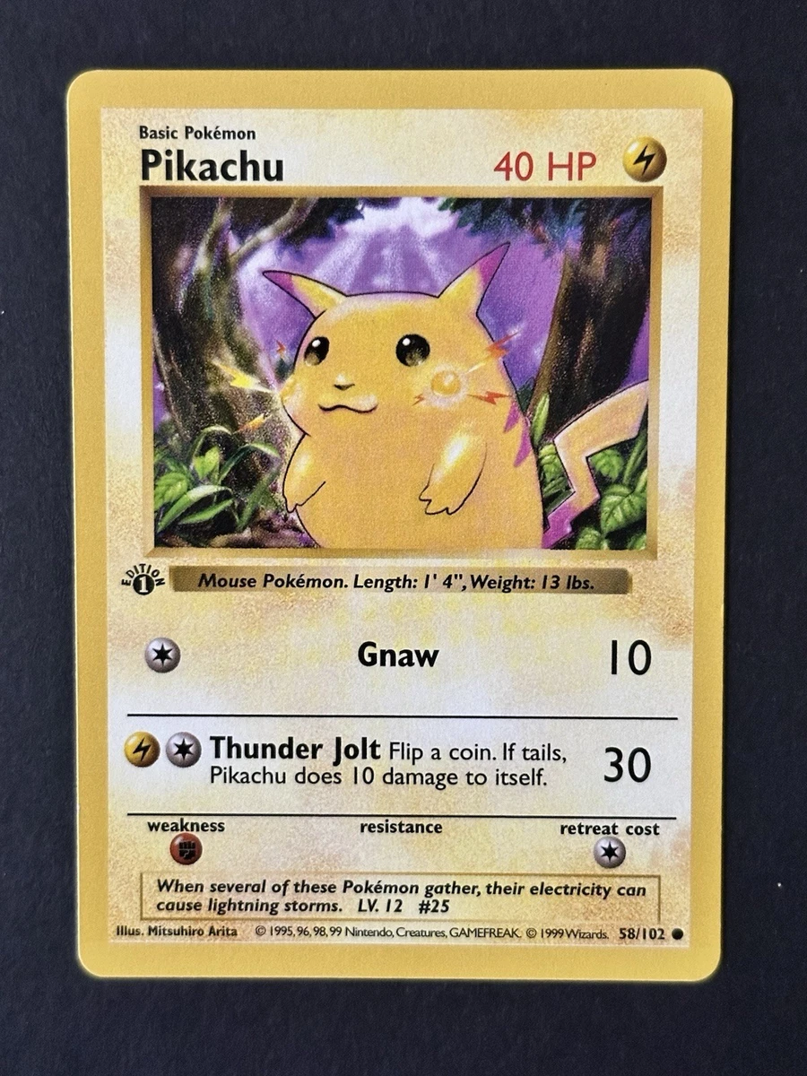 25+ Pikachu 058/102 Base Set (Shadowless) for sale | Updated Oct 2026