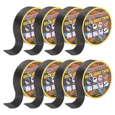 8 Rolls Joist Tape for Decking 2'' W x 50’ L Waterproof Butyl Joist Tape, Black