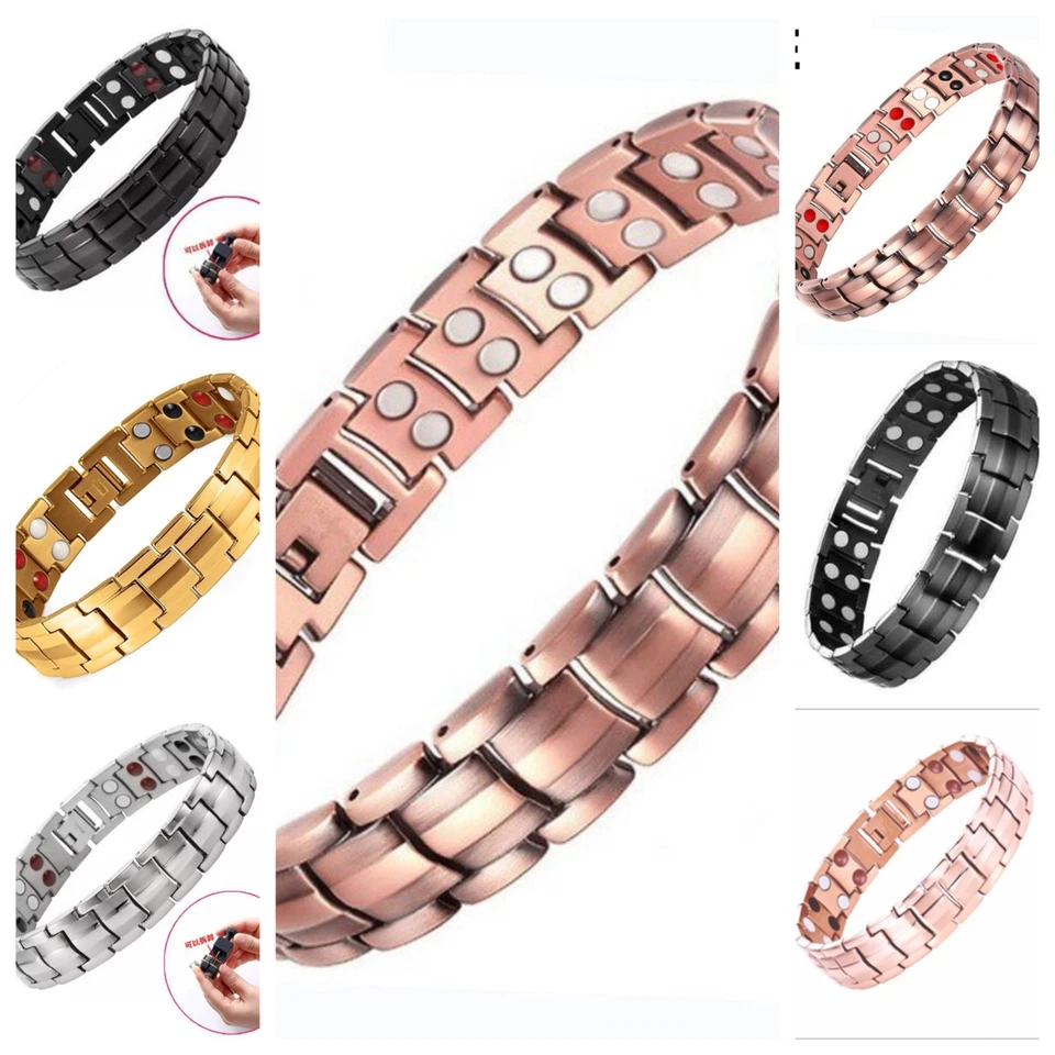 Kupfer Armband starken Magnetfeld Therapie Arthritis Gesundheit  1,5cm Breit - Bild 2 von 4