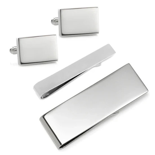Engravable Rectangle Infinity 3-Piece Gift Set - Picture 1 of 9