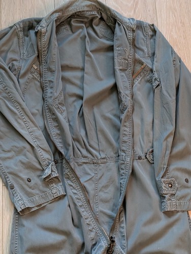 Vintage American Military Vietnam 60’s USAF K-2B Green Full Flight Suit Size LG - Picture 7 of 14
