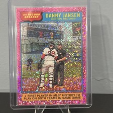 2025 Topps Heritage #6 Pink Sparkle Danny Jansen Record Breaker Red Sox 