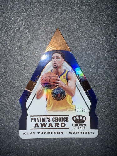 20/99!! Klay Thompson Panini’s Choice Award! Crown Royale! Warriors 2018/19! #36 - Bild 4 von 5