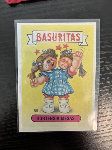 1988 Garbage Pail Kids Foreign BASURITAS ARGENTINA Double HEATHER / FRAN FRAN - Picture 1 of 2