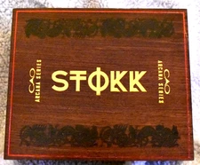 CAO - STOKK - 6 x 50 - WOOD CIGAR BOX - 8.25" x 6.25" x 4" - VERY COOL BOX