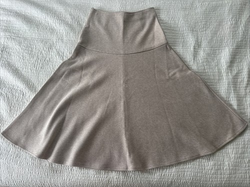 OGL Cashsoft Wool Like Flared Maxi Heather Oatmeal Beige Damen Größe M - Bild 7 von 12