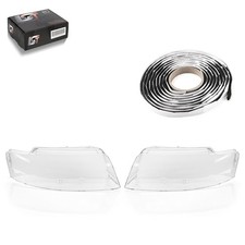 2x Scheinwerferglas links rechts Set für Audi A4 8E B6 Cabrio Avant 2000-2005