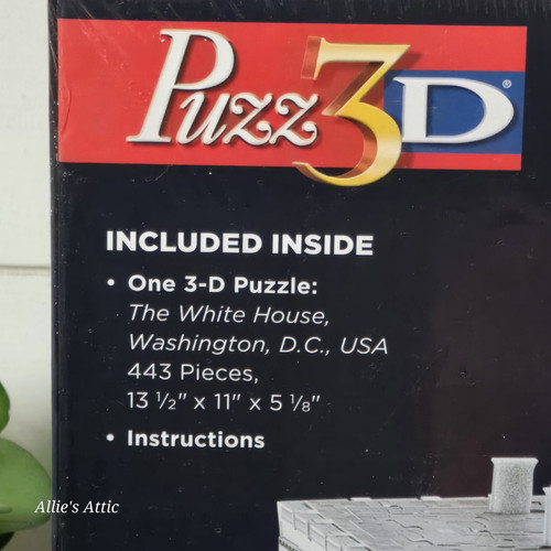 The White House Puzz 3D Foam Backed 443 Pieces 3D Puzzle Hasbro New Sealed - Picture 6 of 9