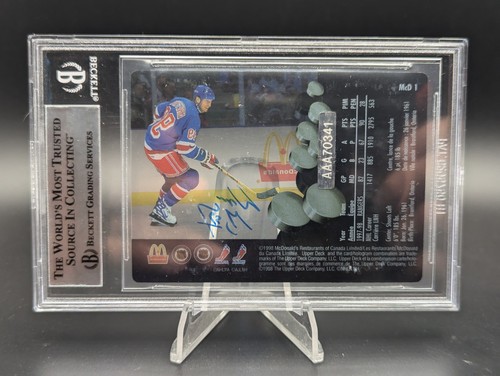 1998-99 Upper Deck McDonald's Ice Wayne Gretzky #MCD1 Autografi (AU) BGS Autore - Foto 2 di 2