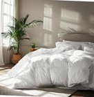 Goose Feather Down Fiber Cotton Comforter Queen Size - 100% Cotton Duvet Insert