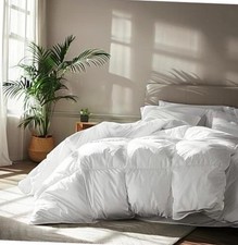 Goose Feather Down Fiber Cotton Comforter Queen Size - 100 Cotton Duvet Insert