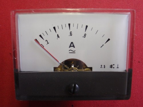 PM-2 MESSINSTRUMENT DC+AC 1A analoges ANZEIGE-EINBAU INSTRUMENT 60x46mm   Nr. 29 - Picture 1 of 5