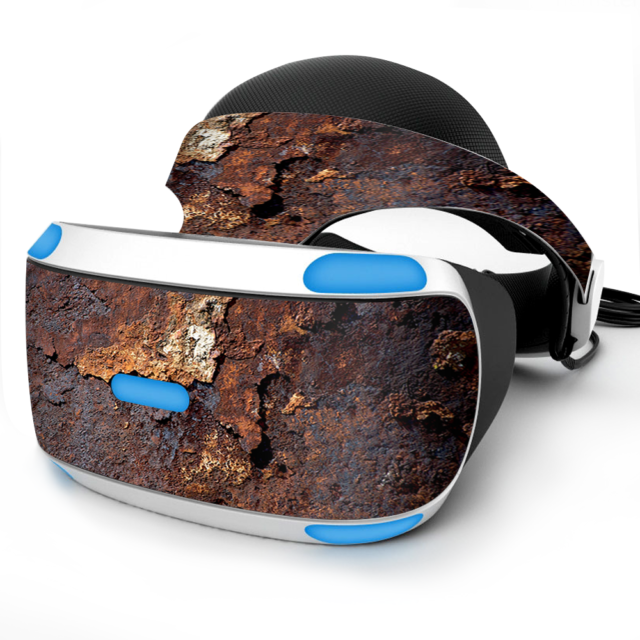 Skin Wrap for Sony Playstation PSVR Headset Rusted Away Metal Flakes Skin Wrap for Sony Playstation PSVR Headset Rusted Away Metal Flakes