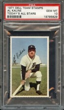 1971 DELL TODAY'S TEAM STAMPS AL KALINE TODAY'S ALL STARS PSA GEM MT 10 