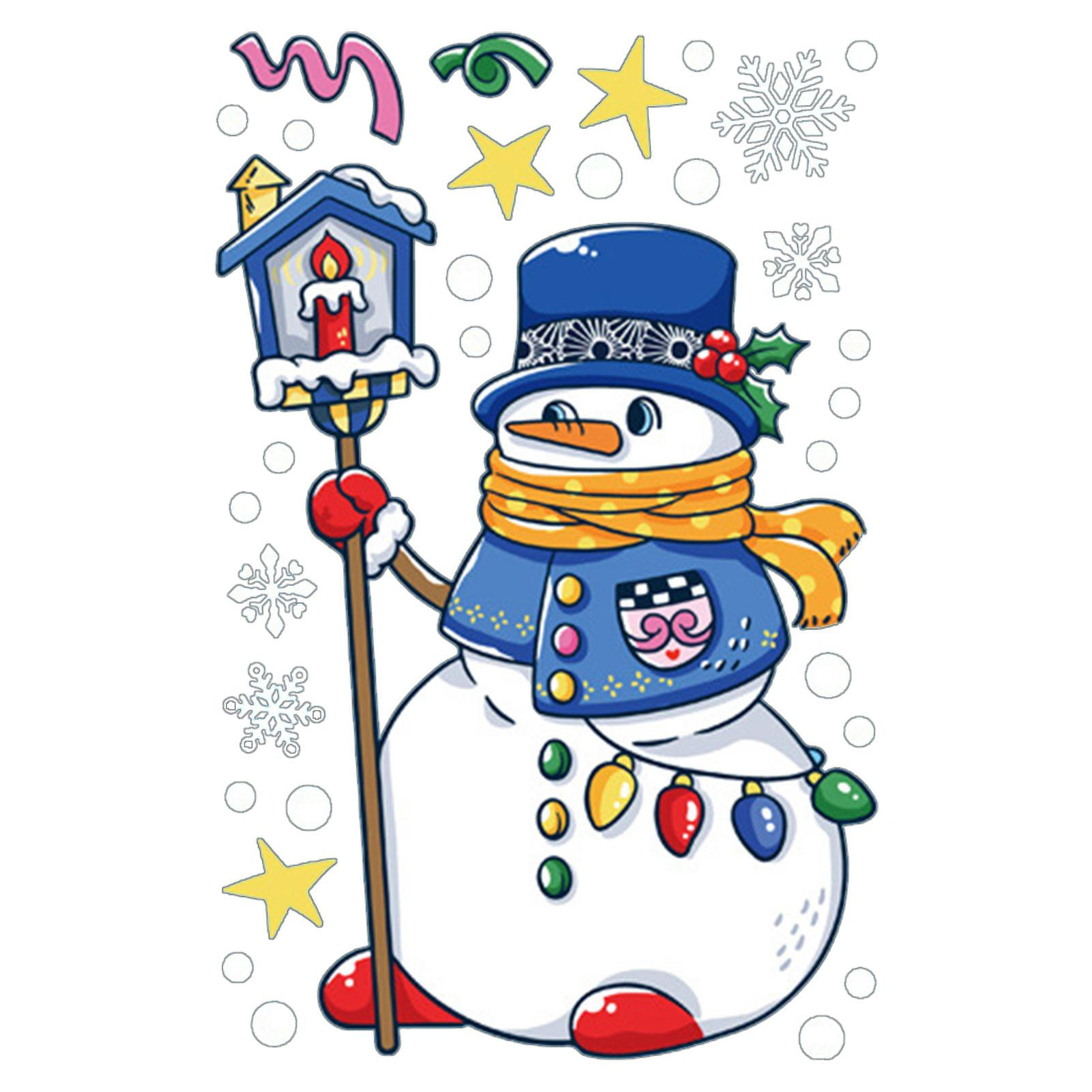 Christmas Window Clings Static Clings Stickers Decoration Theme Party Glass Door - Picture 16 of 24