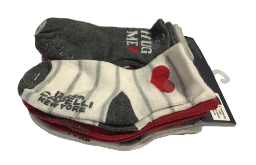 Capelli New York Baby Jungen Socken 10 Paar 12-24 Monate rot grau weiß rutschfest NEU - Bild 14 von 15