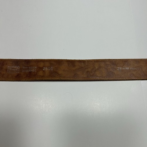 Vintage Sears Chambers Horse Western Belt Buckle Steerhide Leather Youth Belt 28 - Picture 7 of 9