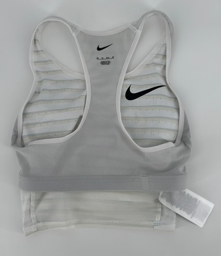 Nike Pro Elite Crop Top Womens XS White Grey Black Made In USA Retro CW2581-100 - Picture 14 of 16
