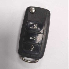 GENUINE VOLKSWAGEN 3 BUTTON REMOTE FLIP KEY FOB GOLF POLO ETC TESTED 5K0837202AD