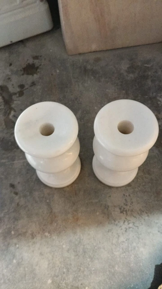 Jarrón floral de mármol blanco decoración del hogar maceta de piedra hecha a ... - Imagen 2 de 4