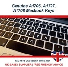A1706, A1707, A1708 - Apple MacBook Keys  Replacement Key & Butterfly Clip