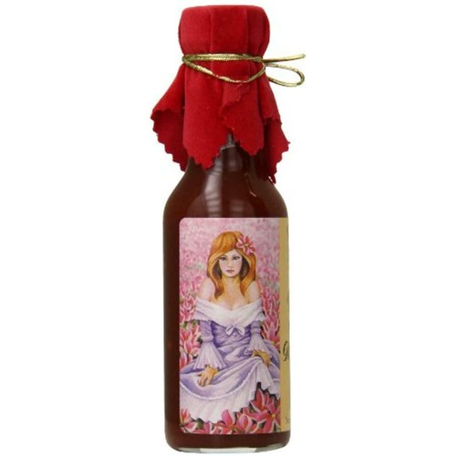 Pepper's Georgia Peach and Vidalia Onion Hot Sauce with Red Velvet Top, 5 Ounce - Foto 3 di 3
