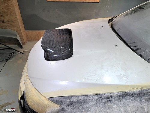 RPG Carbon RR Hood Bonnet Scoop for 08-14 Subaru Impreza WRX STi GR GV 13 12 11 - Picture 9 of 15