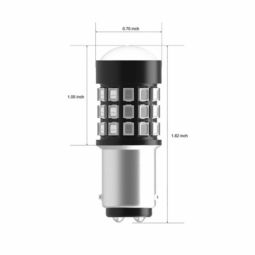 Alla Lighting 2357 LED Strobe Flashing Safety Alert Brake Stop Bulb Vivid Red - Picture 10 of 12