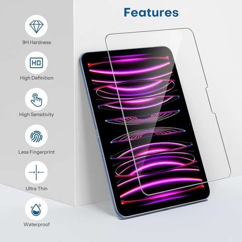 Protector Pantalla Cristal Templado Para 2024 Nuevo iPad Air 11" 13" / iPad Pro 11" 13" - Imagen 13 de 13