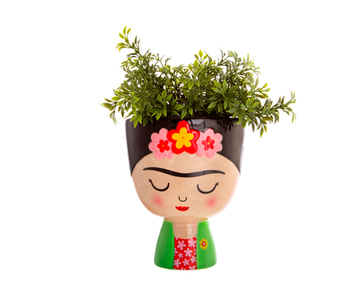 Sass & Belle Frida Kahlo Pflanzgefäß Blume Pflanze Pinsel Stift Topf mexikanische Wohnkultur - Bild 4 von 6