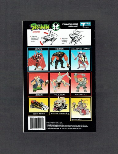 SPAWN ACTION FIGURE COMICS #1 VIOLATOR TODD TOYS ITEM #10104 IMAGE 1994 VF+ - Picture 2 of 2