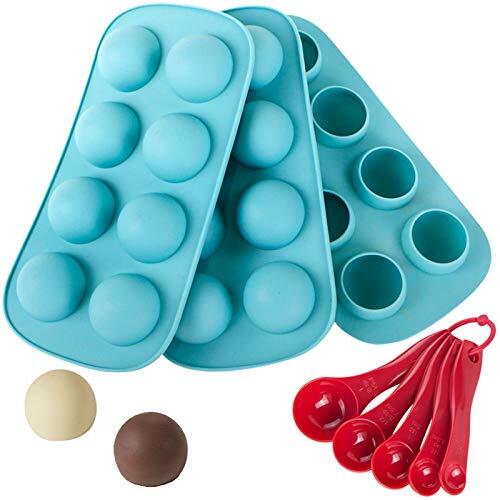Silicone Chocolate Candy Molds round Sphere Baking Molds for Cordial Truffle - Picture 1 of 6