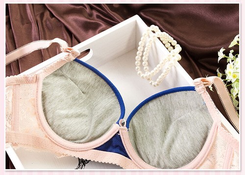 Reggiseno donna pizzo e mutandine intimo reggiseno push up set 32-42ABC lingerie bralette - Foto 16 di 37